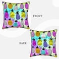 thumbnail image 3 of Kll Graffiti Pineapples Decorative Throw Pillow Covers Velvet Soft For Couch Sofa Bedroom Living Room Outdoor -16"X16", 3 of 8