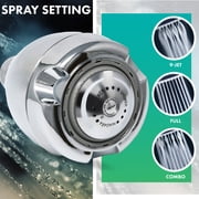Niagara Conservation Earth Spa 3-Spray with 1.5 GPM 2.7-in. Wall Mount Adjustable Fixed Shower Head - Chrome