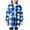 Blue, variant on Khunlpohl Kids Fleece Plaid Coats Sherpa Overcoats Fall Winter Warm Loose Button down Outwear Clothes