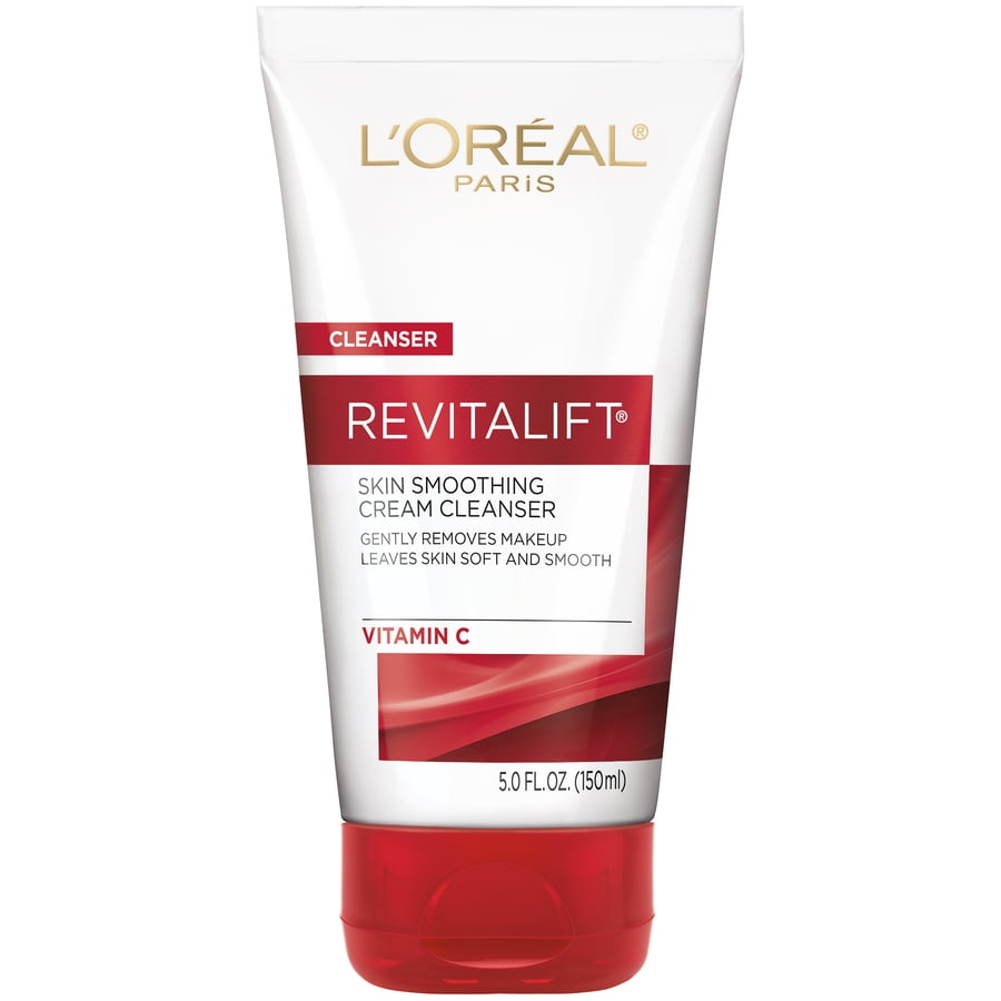L'Oreal Paris Revitalift Radiant Smoothing Wet Facial Cream Cleanser, 5 fl. oz