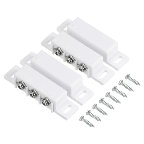 Unique Bargains Magnetic Reed Switch, 2 Sets NO NC Wired Door Window Reed Switch