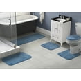 thumbnail image 2 of Garland Rug Traditional Washable Bath Rug Set, 5 Piece Set (2 Bath Rugs, Contour, Lid, & Runner) Basin Blue, 2 of 7