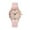 Pink-D, variant on Beautiful Fashion Bracelet Watch Simple Womens Watch Ladies Watch Round Bracelet Two Toned Bracelets for Women Watch