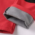 thumbnail image 6 of AHTJRT Winter Snow Pants for Kids Boys Girls Softshell Thermal Fleece Lined Trousers with Zipper Pockets Elastic Waist Skiing Climbing Trousers Red 14-15 Years, 6 of 9