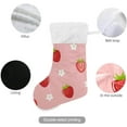 thumbnail image 3 of GZHJMY Strawberry Christmas Stocking, Personalized Large Candy Stocking Hanging Gift, Xmas Stockings Decoration for Family Holiday Party Ornaments Decor Fireplace, 3 of 7
