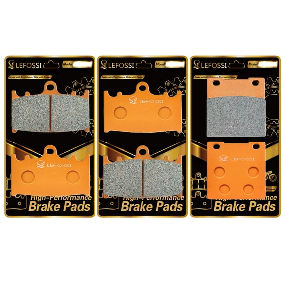 LE LEFOSSI Front Rear Carbon Fiber Brake Pads Compatible with for Suzuki GSXR 600 gsxr 600 1997 1998 1999 2000 2001 2002 2003, GSX-R 750 GSXR 750 2000 2001 2002 2003, TL 1000 S 1997-2001 FA158 FA063
