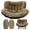 Khaki, variant on JIAN YA NA Double Hanging Egg Chair Cushion, Soft Velvet Outdoor Rocking Chair Cushions, 2-Person Papasan Replacement Seat Pad for Patio, Balcony, Garden (Khaki)