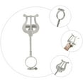 thumbnail image 4 of 1 soporte portátil para partituras de clarinete, abrazadera de hierro para clarinete (plateado)., 4 of 7