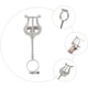thumbnail image 4 of 1 soporte portátil para partituras de clarinete, abrazadera de hierro para clarinete (plateado)., 4 of 6
