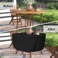thumbnail image 2 of Funda de mesa de patio Tuyeho, resistente al agua, 160 x 71 cm, color negro, 2 of 7