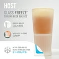 thumbnail image 3 of Host Freeze Beer Freezer Gel Chiller Double Wall Frozen Pint, White Glass, 3 of 7