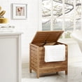 thumbnail image 3 of Harlow Bamboo Bathroom Hamper in Natural Brown, 3 of 4