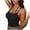 Black, variant on Cami Bras for Women Solid Color Seamless Wide Straps No Underwire Tank Top Style Lightweight Daily Wear