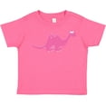thumbnail image 3 of Inktastic Pink Dinosaur Girls Toddler T-Shirt, 3 of 5