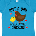 thumbnail image 4 of Inktastic Just a Girl Who Loves Chickens Girls Baby Bodysuit, 4 of 5