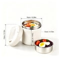 thumbnail image 3 of Thermo Food Jar for Hot Food Adults 1.2L Soup Thermo Lunch Containers Wide Mouth Vacuum Insulated Stainless Steel Leakproof Bento Box with Spoon,Black, 3 of 9