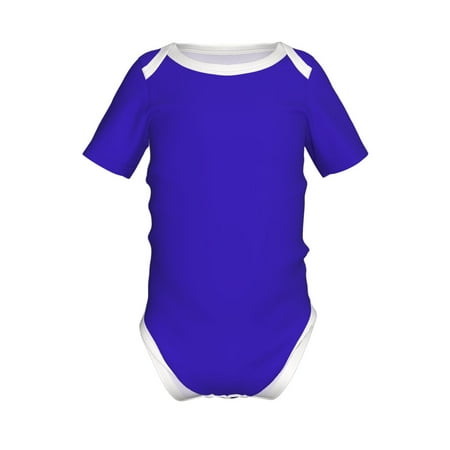 

Adobk Darkblue Print Baby Climbing Clothes Jumpsuit Rompers Classic Rompers Child Short sleeve Bodysuits-2 Years