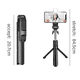 thumbnail image 2 of Palo selfie Bluetooth portátil con luz de relleno-XT02S con luz de belleza-[negro clásico] Adepaton CPB-US-WZY153-1, 2 of 5