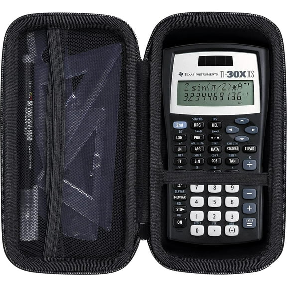 Carrying Case for TI-30Xa / TI BA II Plus/TI-30XIIS /TI-30XS MultiView/TI-36X Pro Engineering Scientific Calculator, Case Only (Black)