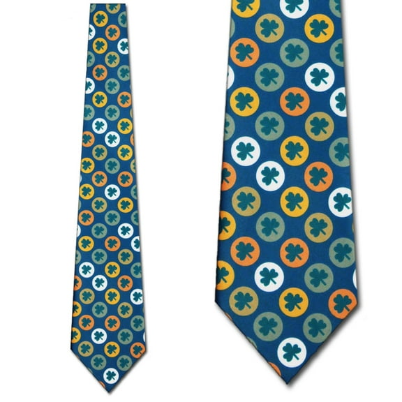 Clover Circles Allover Necktie Mens Tie