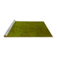 thumbnail image 2 of Ahgly Company Machine Washable Indoor Round Oriental Yellow Industrial Area Rugs, 7' Round, 2 of 4