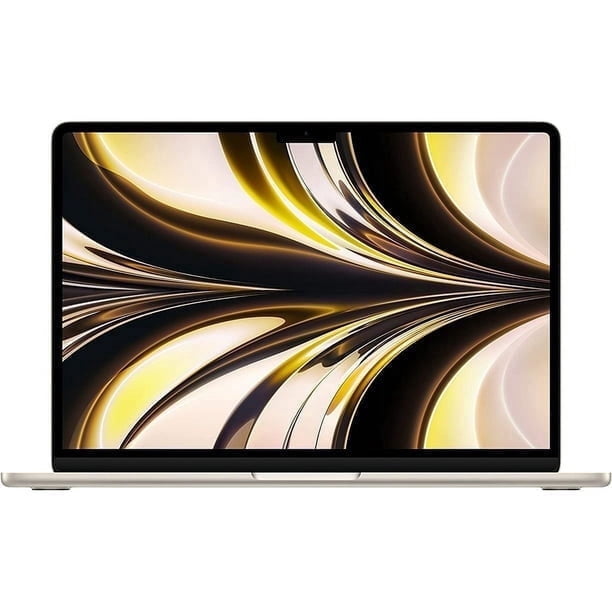 Laptop Apple MacBook Air 2022 Premium Restaurado con chip M2: Pantalla Liquid Retina de 13,6 Pulgadas, 8 GB de RAM, 256 GB de Almacenamiento SSD, Starlight (Reacondicionado)