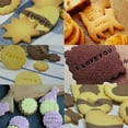 Cookie Mould English Alphanumeric Seal Cookies Mold Printing Stamps Baking Tools