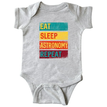 

Inktastic Star Gazing Eat Sleep Astronomy Repeat Gift Baby Boy or Baby Girl Bodysuit