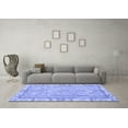 thumbnail image 3 of Ahgly Company Machine Washable Indoor Rectangle Oriental Blue Traditional Area Rugs, 6' x 9', 3 of 4