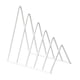 thumbnail image 5 of Organizador de sujetalibros, soporte para libros, escritorio minimalista, estantería triangular, carpeta para archivos Blanco, 5 of 9
