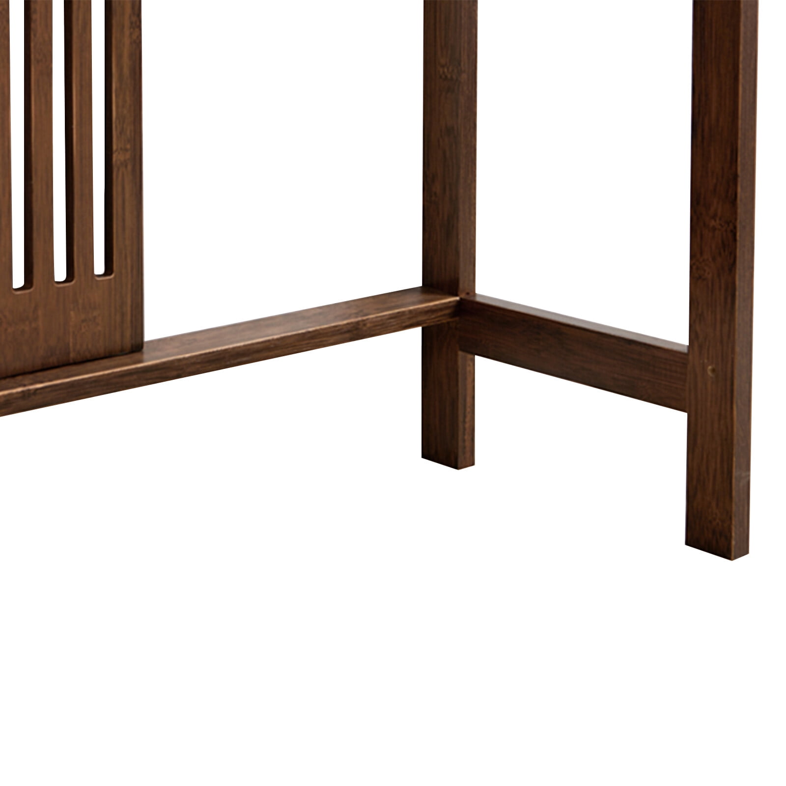 Walnut Bamboo Console Sofa Table, Vintage Sofa Table Narrow Long Console Table Japanese Style Entryway Table Hallway Table Couch Tablé Suitable for Home Living Room