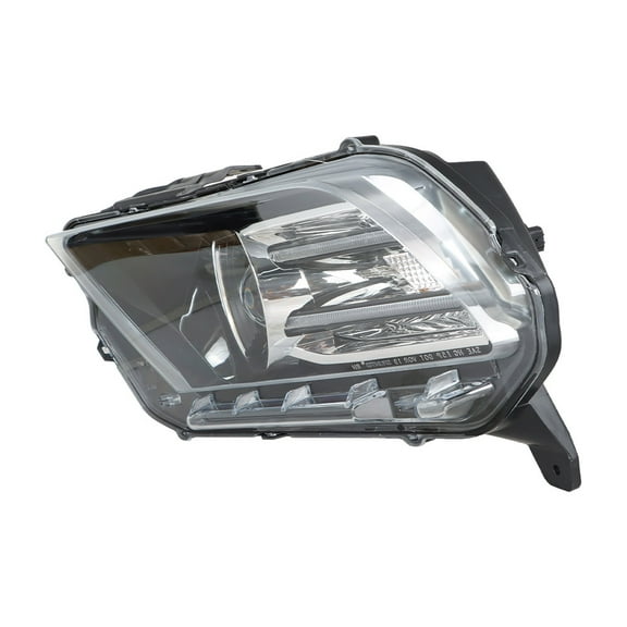 waltyotur Left Headlight For 2013-2014 Ford Mustang HID/Xenon w/LED DRL Black Lens