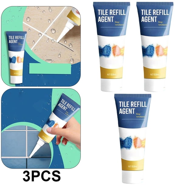 Pegamento Impermeable para Azulejos Porcelana Agente Reparador Huecos Lechada Grieta (120ml)