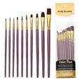 thumbnail image 3 of Basics Art Paint Brush Set Nylon Oil Brush Set For Artists Adults Kids, 3 of 5