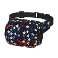thumbnail image 2 of Easygdp Red Blue White Stars Fanny Packs para Mujeres y Hombres, Bolsa de Cinturón, Bolsos de Cruz para Trabajo/Correr/Senderismo, 2 of 8