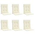 thumbnail image 3 of vidaXL Garden Chair Cushions 6 pcs Cream 39.4"x19.7"x1.2", 3 of 9