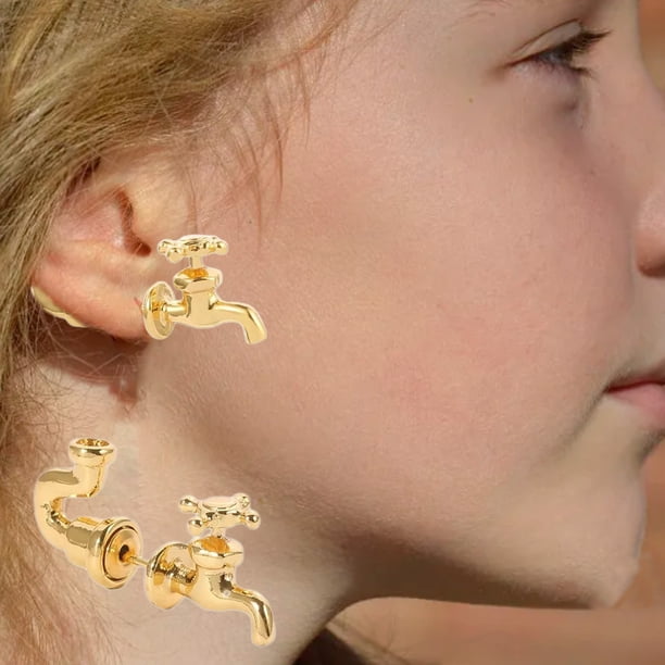 Hot6sl Ofertas y Liquidaciones Pendientes Retro para Mujer Pendientes con Grifo Pendientes con Grifo de Aleación Regalos para Mujer Regalos Navideños Oro Plata Negro
