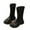 Black, variant on Puntoco Girls Knee High Boots Fall Boots Winter Snow Tall Boot Dress Shoes for Toddler Little Kid Big Kid Winter Snow Boots for Kids Brown 2.5(37)