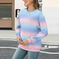thumbnail image 4 of Sexlip Sweatshirt for Women Tie Dye Gradient Long Sleeve Shirts Casual Loose Crewneck Pullover Fall Winter Cute Tops Clothes Orange XL, 4 of 5