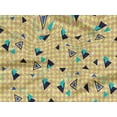 thumbnail image 5 of oneOone Rayon Tan Fabric Chevron & Triangle Geometric Sewing Craft Projects Fabric Prints By Yard 56 Inch Wide, 5 of 5