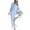 Blue, variant on Clearance 2024!Women's Sleepwear Women's Casual Sleepwear Long Sleeve V Neck Sleepwear Homewear Suit