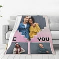 thumbnail image 3 of Custom Blankets with Photos Personalized Picture Blankets Using My Own Photos Custom Blanket Gifts for Boyfriend/Girlfriend/Wife/Husband, Birthday Valentines, 3 of 6