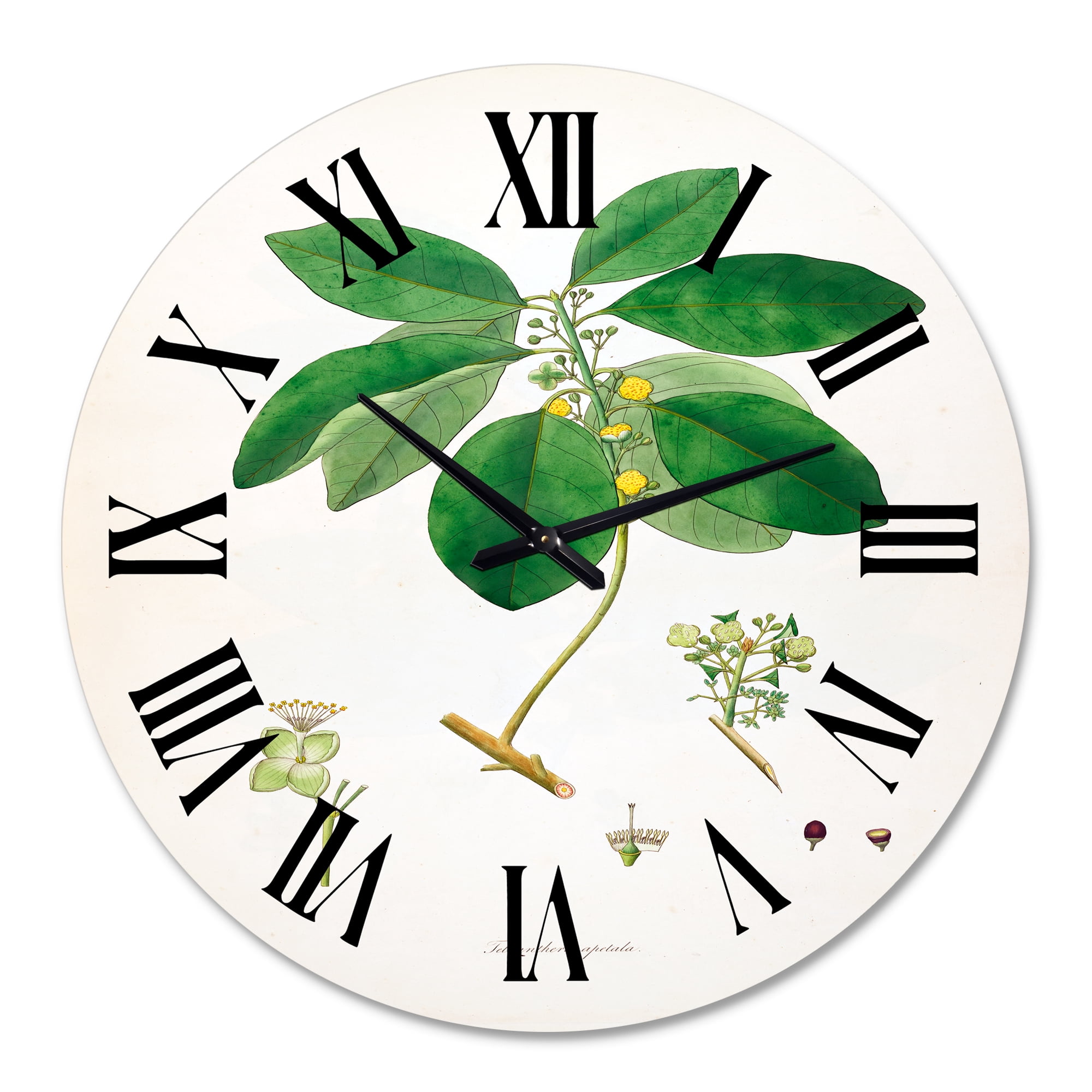 Designart 1 in Quartz Farmhouse Wall Clock