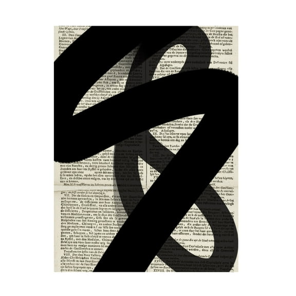 Trademark Fine Art Yopie Studio Abstract Paper IV Canvas Wall Art