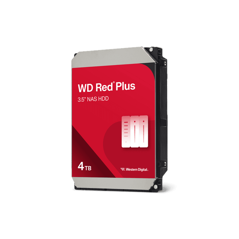 ほぼ新品Western Digital WD Red Plus 4TB Western Digital 4TB WD Red Plus NAS SATA HDD, 3.5