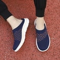 thumbnail image 6 of Dakaela Women's Casual Slip on Shoes Breathable Backless Walking Sneakers Closed Toe Mules Blue 11, 6 of 9