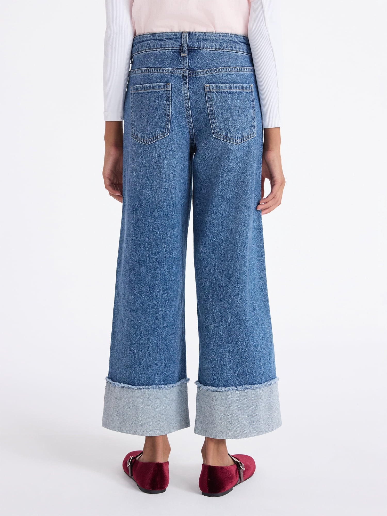 Weekend Academy Girls Cuffed Hem Jeans, Sizes 5-18