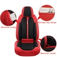 thumbnail image 6 of Tuqiang Car Seat Covers Full Set Leather for toyota for Corolla Hybrid 2020-Present Full Leather Car Seat Covers for 5-Seat Configuration Black and Red, 6 of 7
