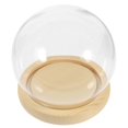 thumbnail image 5 of Preserved Roses Dome Glass Display Dome Cover Simple Clear Style Spherical Shape Gift Recipients 12X12X11CM 1Set, 5 of 5