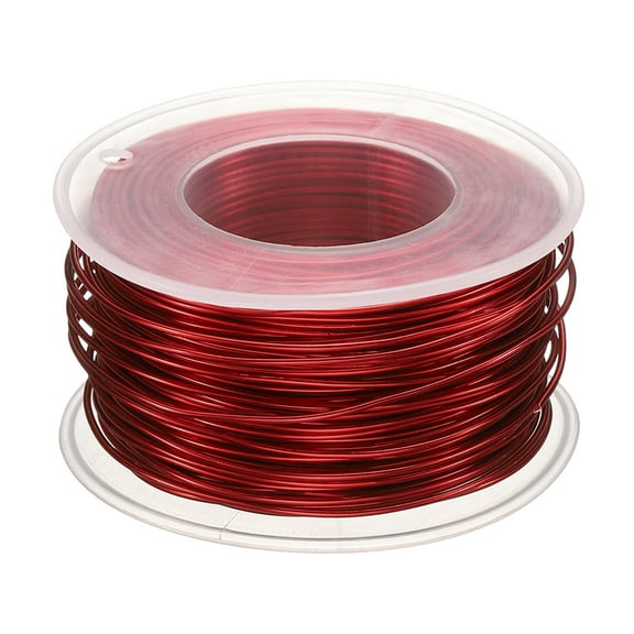 Uxcell Bonsai Wire Anodized Aluminum Training Wire Roll 1mm 98ft Red